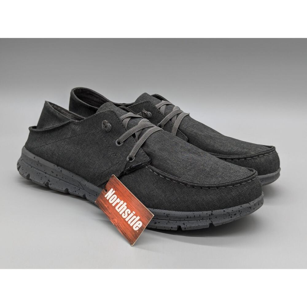 Northside Men's Casual Boat Deck Navy Textile Lightweight Slip On Shoes Size 12